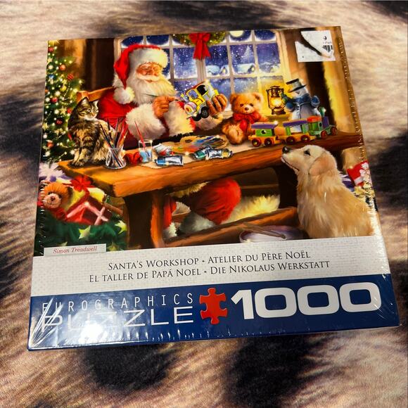 NEW Santa’s Workshop 1000 Piece Jigsaw Puzzle Christmas Winter - Picture 1 of 5
